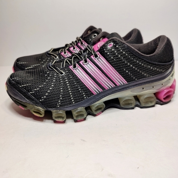 Adidas RARE Vintage Classic Mujer Microbounce Plus Gray Pink Shoe Sneakers Sz 11 - Picture 1 of 10